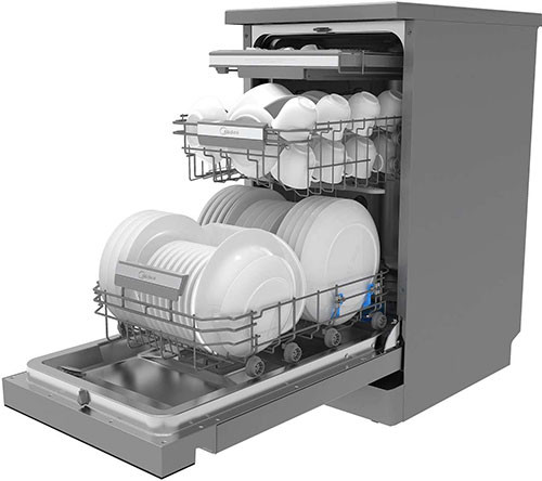 Посудомоечная машина Midea MFD45S350Si серебристый,45 см,3 корзины