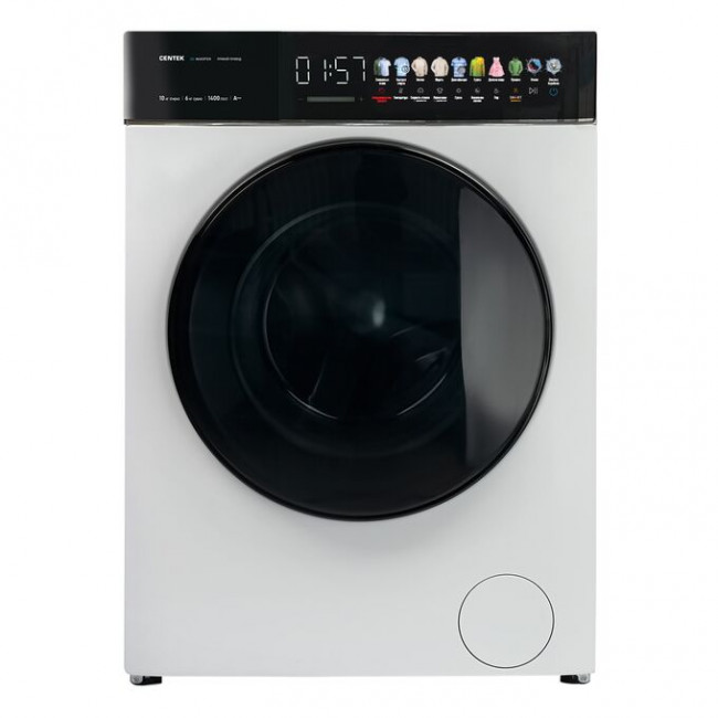 Стиральная машина Centek CT-1975 (белый) 1400/10кг/52см/Прямой привод/Цветной сенсор/Сушка 6кг/A+++ Стиральная машина Centek CT-1975 (белый) 1400/10кг/52см/Прямой привод/Цветной сенсор/Сушка 6кг/A+++