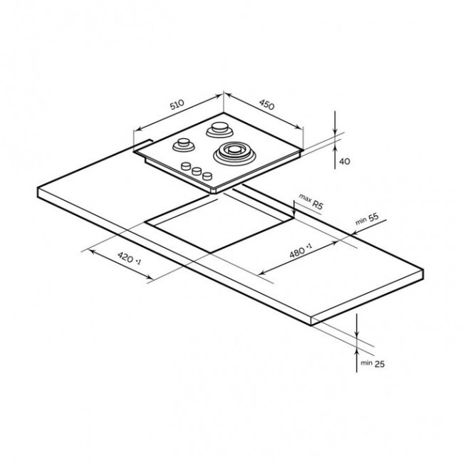 Варочная поверхность LEX GVG 431 BBL