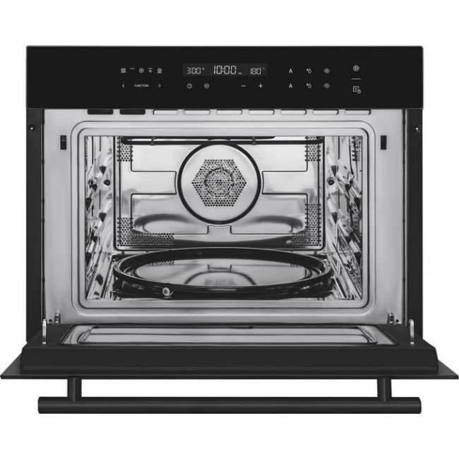 Духовой шкаф компактный с СВЧ Weissgauff OE 446 Black Edition