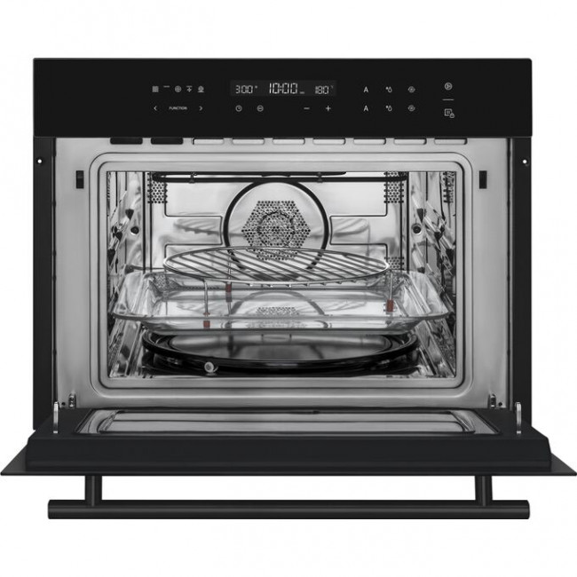 Духовой шкаф компактный с СВЧ Weissgauff OE 446 Black Edition