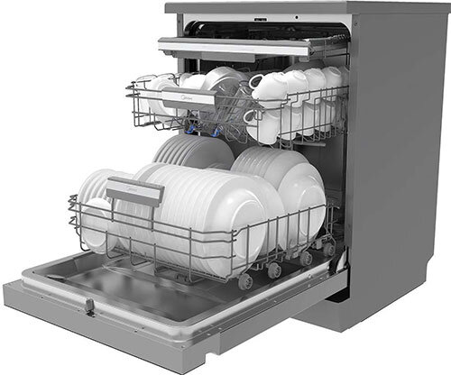 Посудомоечная машина Midea MFD60S350Si серебристый,60 см,3 корзины