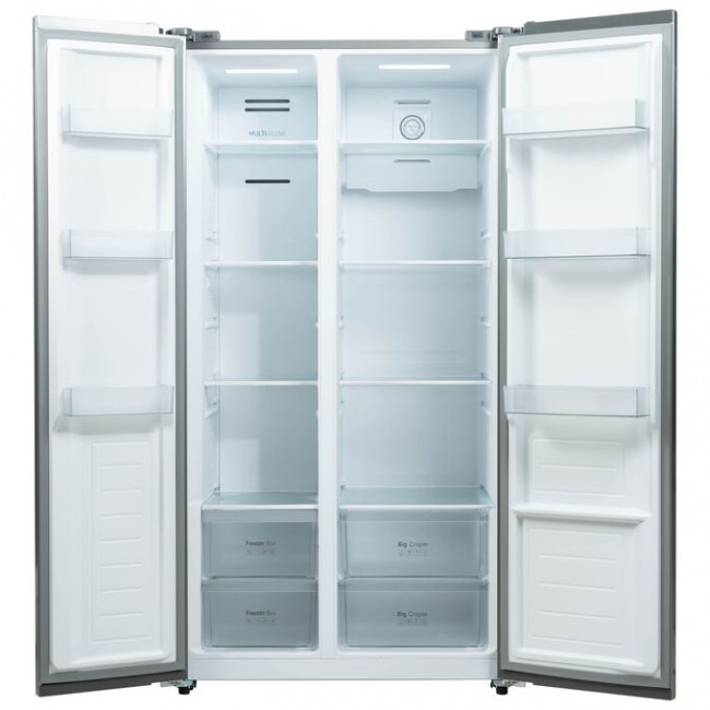 Холодильник Бирюса SBS 541 TWG белое стекло Холодильник Бирюса SBS 541 TWG белое стекло