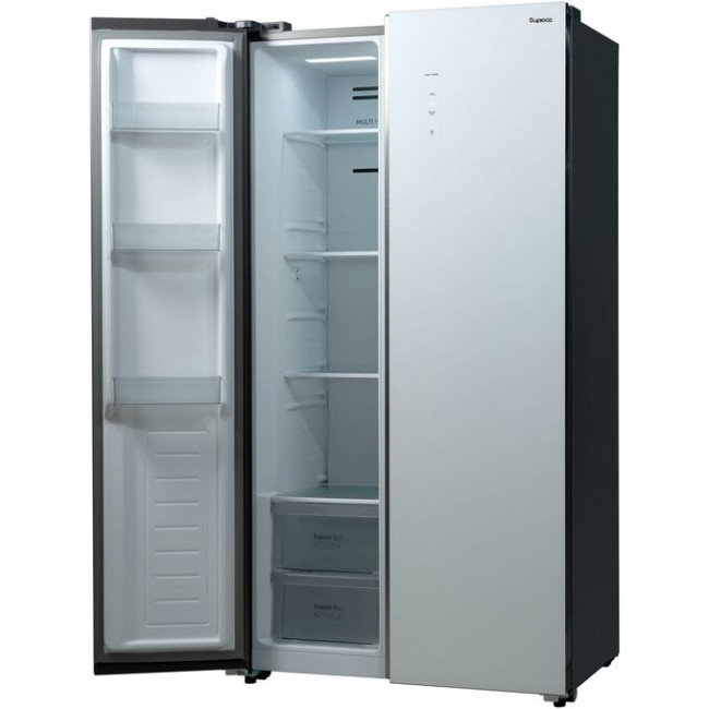 Холодильник Бирюса SBS 541 TWG белое стекло Холодильник Бирюса SBS 541 TWG белое стекло