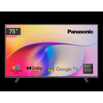 75" Телевизор Panasonic TH-75NX900R черный 3840x2160, 4K Ultra HD, 120 Гц, Wi-Fi, Smart TV, Google TV 75" Телевизор Panasonic TH-75NX900R черный 3840x2160, 4K Ultra HD, 120 Гц, Wi-Fi, Smart TV, Google TV