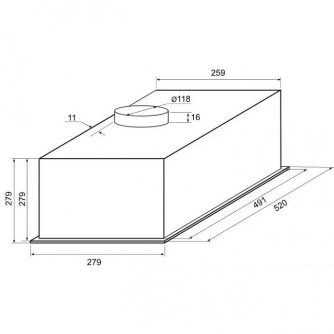 Вытяжка KRONA Sintia 600 White PB Вытяжка KRONA Sintia 600 White PB