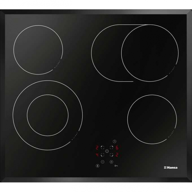 Варочная поверхность Hansa BHC66706 черный Hi-Light, электрическая независимая