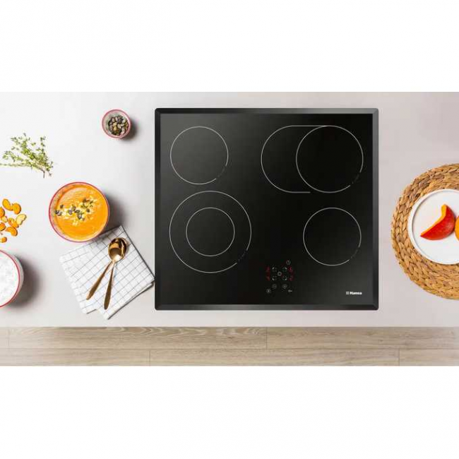Варочная поверхность Hansa BHC66706 черный Hi-Light, электрическая независимая