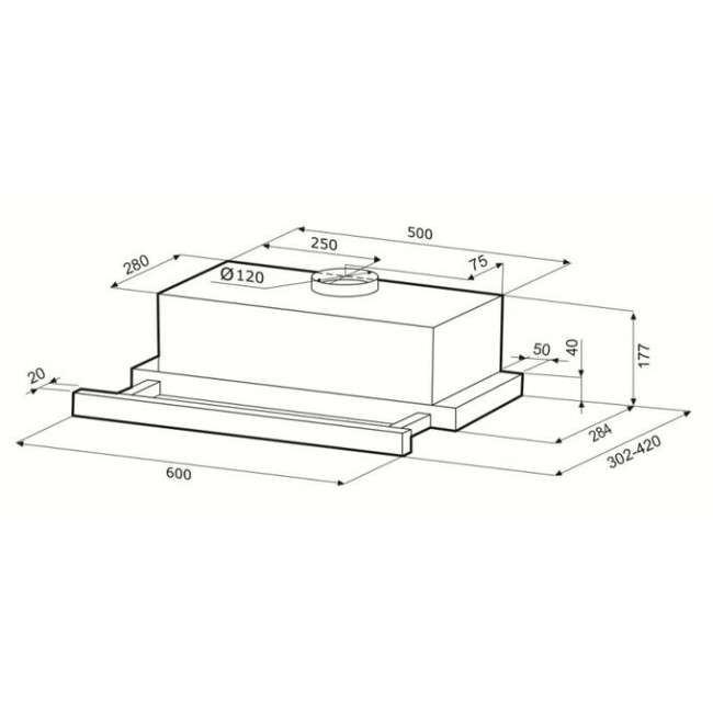 Вытяжка встраиваемая Krona Kerry 600 белый упр-е кнопочное (1 мотор) Вытяжка встраиваемая Krona Kerry 600 белый упр-е кнопочное (1 мотор)
