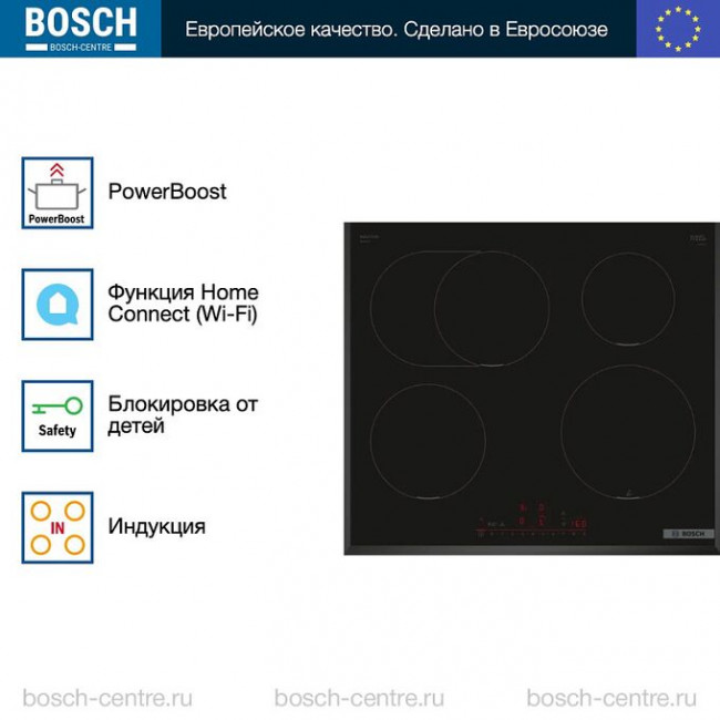 Варочная поверхность Bosch PIF651HC1E черный Варочная поверхность Bosch PIF651HC1E черный