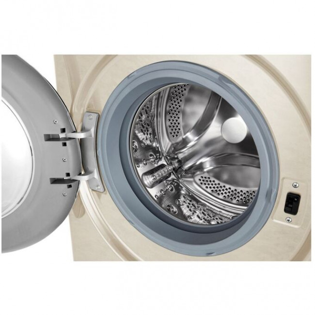 Стиральная машина LG F2V5HS9B 85x60x45см кл.:A фронт. макс.:7кг бежевый, люк-черный, 1200 об/мин