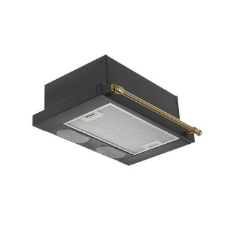 Вытяжка Elikor Интегра 50П-400-В2Л антрацит/рейлинг бронза