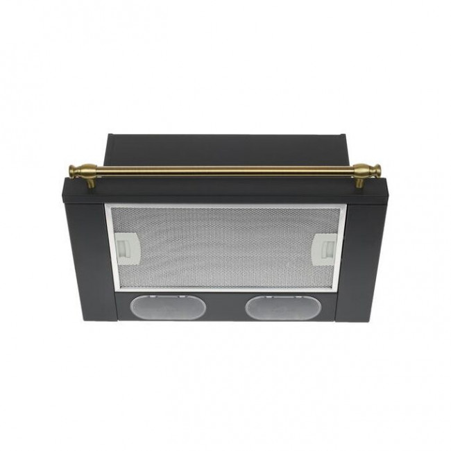 Вытяжка Elikor Интегра 50П-400-В2Л антрацит/рейлинг бронза