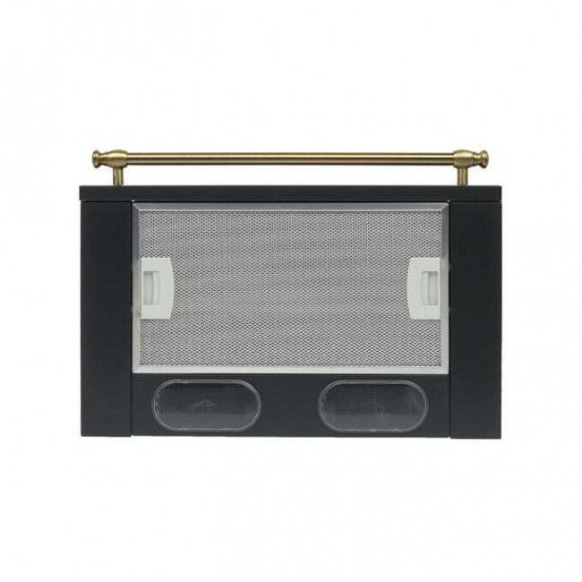 Вытяжка Elikor Интегра 50П-400-В2Л антрацит/рейлинг бронза