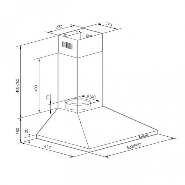 Вытяжка Graude DHP 50.0 EL