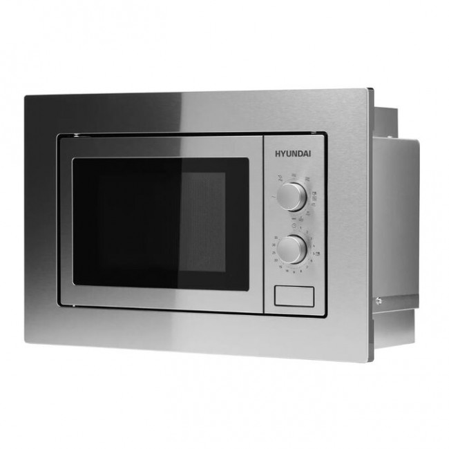 Встраиваемая микроволновая Печь Hyundai HBW 2030 IX 20л. 800Вт нержавеющая сталь