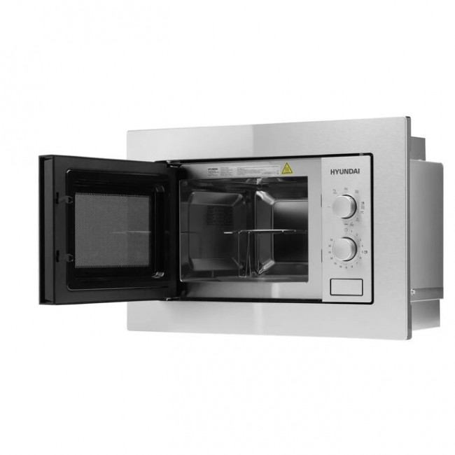 Встраиваемая микроволновая Печь Hyundai HBW 2030 IX 20л. 800Вт нержавеющая сталь