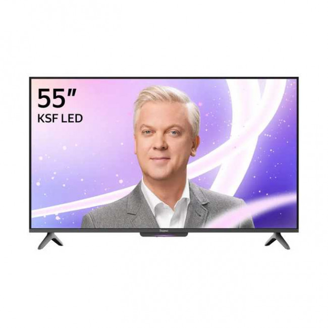 55&rsquo;&rsquo; Телевизор YANDEX YNDX-00076 черный 3840x2160, 4К Ultra HD, 60 Гц, WIFI, SMART TV, ТВ Станция с Алисой