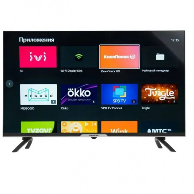 32" Телевизор Hyundai H-LED32BS5003 чёрный 1366x768 HD READY 60 Гц, Wi-Fi, SMART TV Яндекс 32" Телевизор Hyundai H-LED32BS5003 чёрный 1366x768 HD READY 60 Гц, Wi-Fi, SMART TV Яндекс