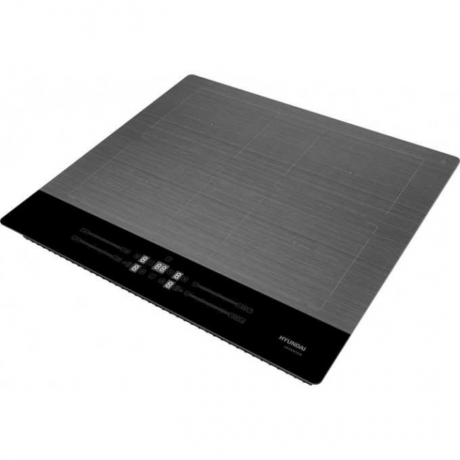 Варочная поверхность Hyundai HHI 6786 GR серебристый индукционная Варочная поверхность Hyundai HHI 6786 GR серебристый индукционная