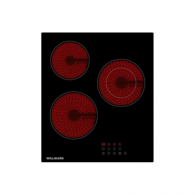 Варочная поверхность WILLMARK WCH-3452R (45см,тайм,блок.поверх,автооткл,9уров.мощ,dual zone стеклокерамическая)