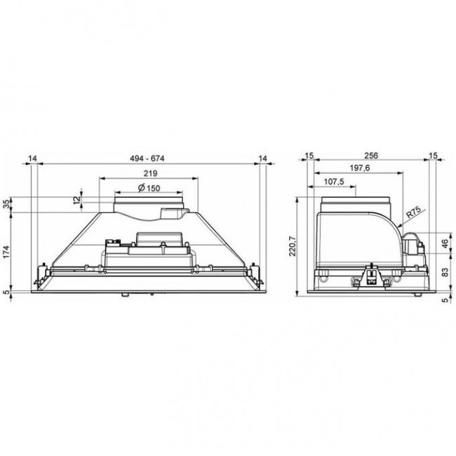 Вытяжка Elikor Breeze 52Н-450-П3Д нерж управление ползунковое (1 мотор)