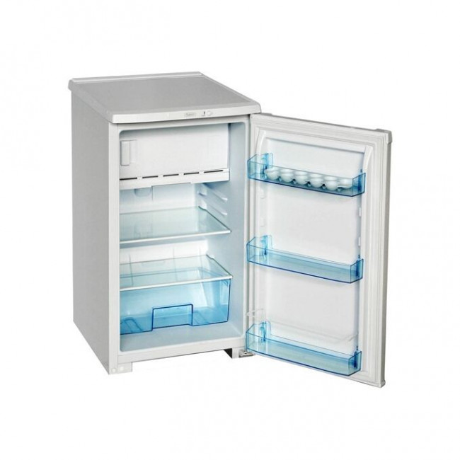 Холодильник Бирюса 108 белый, 86,5х48х60,5см, однокамерный, класс А, климат класс N, мороз камера 27л, холод камера 88л, капельный, полки - стекло