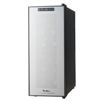 Винный шкаф TESLER WCV-120 (95898) черный корпус/зеркальная дверь