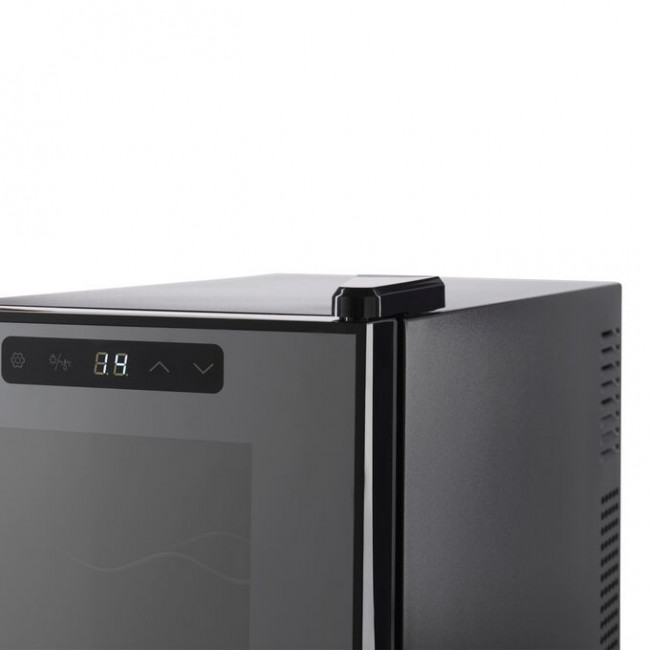 Винный шкаф TESLER WCV-120 (95898) черный корпус/зеркальная дверь Винный шкаф TESLER WCV-120 (95898) черный корпус/зеркальная дверь