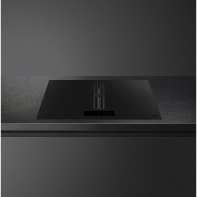 Варочная поверхность со встроенной вытяжкой Smeg HOBD382MB2 83см, индукция, слайдерное управление, 4 зоны нагрева, 9 уровней мощности