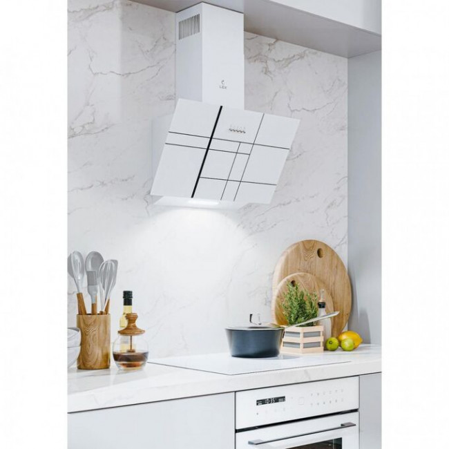 Вытяжка LEX Moza 600 R1 White наклонная Вытяжка LEX Moza 600 R1 White наклонная
