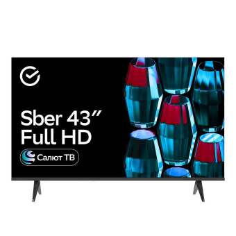 43" Телевизор Sber SDX 43F2124 черный 1920x1080, Full HD, 60 Гц, Wi-Fi, Smart TV, Салют ТВ 43" Телевизор Sber SDX 43F2124 черный 1920x1080, Full HD, 60 Гц, Wi-Fi, Smart TV, Салют ТВ