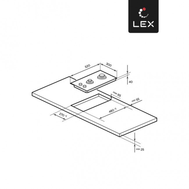 Варочная поверхность LEX GVG 323A BBL Варочная поверхность LEX GVG 323A BBL