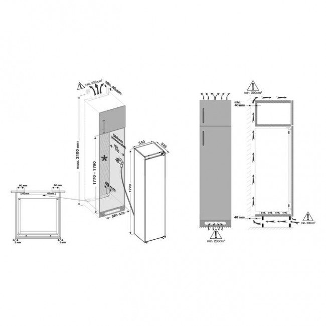 Встраиваемая морозильная камера Krona Gretel FNF Встраиваемая морозильная камера Krona Gretel FNF