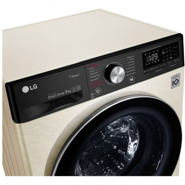 Стиральная машина LG F4V5VS9B 85x60x56см класс: A фронт, макс.:9кг бежевый Стиральная машина LG F4V5VS9B 85x60x56см класс: A фронт, макс.:9кг бежевый