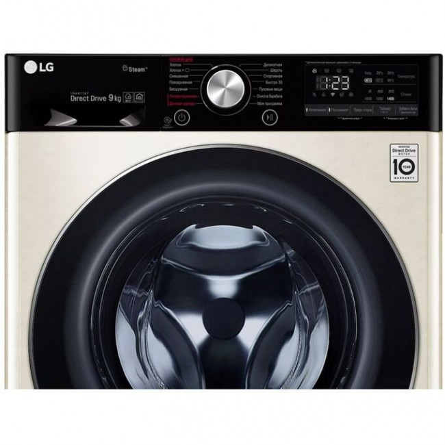 Стиральная машина LG F4V5VS9B 85x60x56см класс: A фронт, макс.:9кг бежевый Стиральная машина LG F4V5VS9B 85x60x56см класс: A фронт, макс.:9кг бежевый