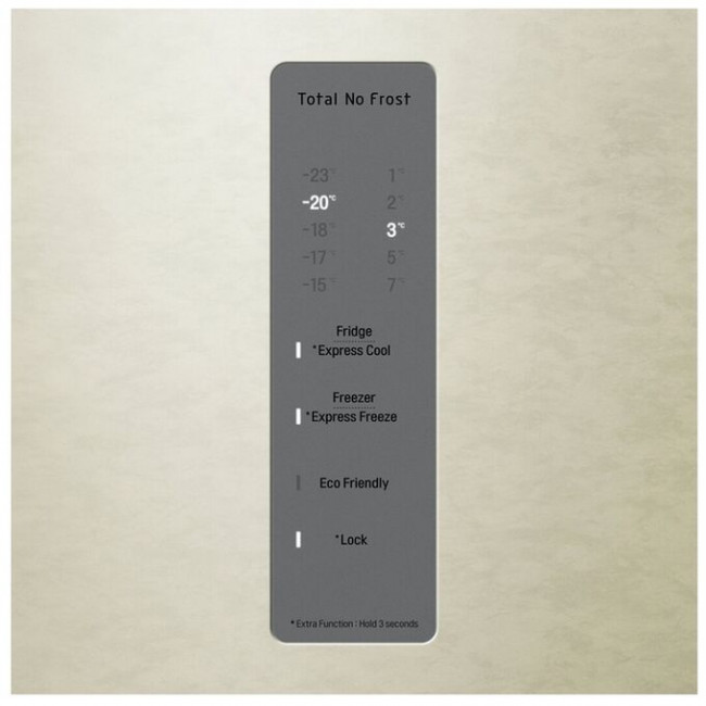 Холодильник LG GA-B509CEWL бежевый двухкамерный 59.50х203х68.20 см No Frost Общий объем холодильной камеры 277 л Общий объем холодильника 384 л