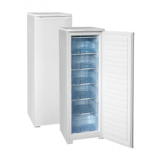 Морозильная камера Бирюса 116 белый, 48x60.5x145 см, полезный объем 140л, 17 кг/сутки, класс 	A, 40 дБ