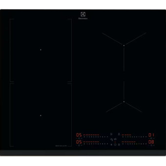 Встраиваемая индукционная поверхность ELECTROLUX EIS67453 Черный, индивидуальный слайдер для каждой зоны нагрева