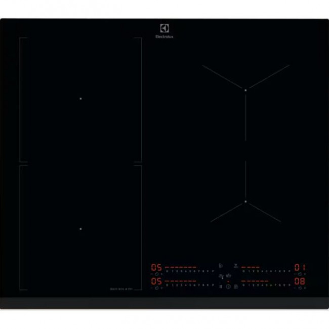 Встраиваемая индукционная поверхность ELECTROLUX EIS67453 Черный, индивидуальный слайдер для каждой зоны нагрева Встраиваемая индукционная поверхность ELECTROLUX EIS67453 Черный, индивидуальный слайдер для каждой зоны нагрева