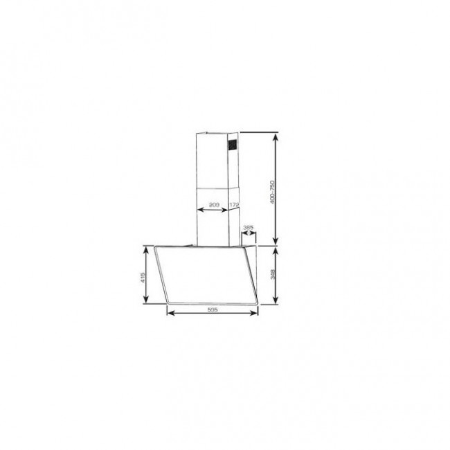 Вытяжка Centek CT-1829-60 Black