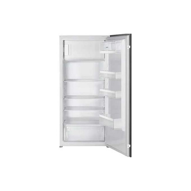 Встраиваемый холодильник SMEG S4C122E однодверный, полезынй объем 174 л, LED подсветка, внутренняя морозильная камера, электромеханический контроль