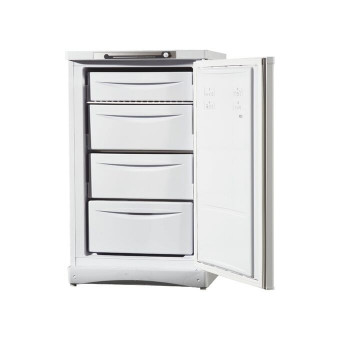 Морозильная камера Indesit SFR 100 белый, 60x66.5x100 см, полезн объем 118 л, 18кг/сут, 4 ящика, класс B, SN-T, 43 дБ, электромеханическое управл