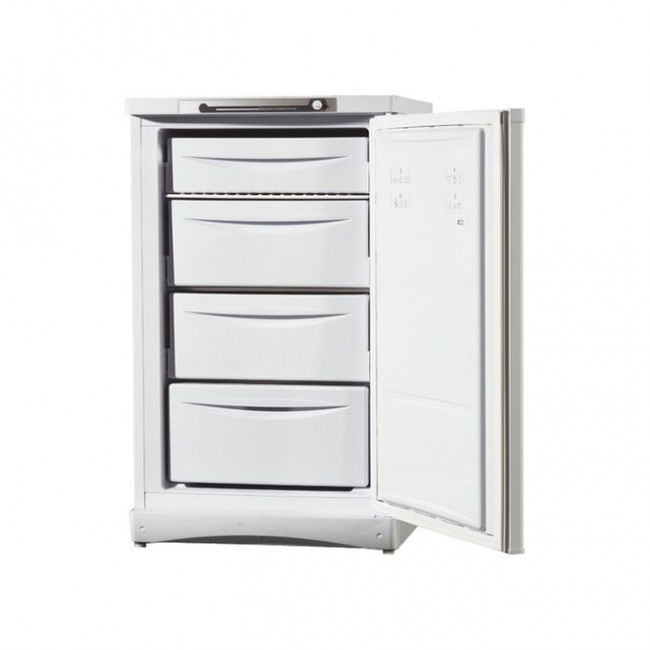 Морозильная камера Indesit SFR 100 белый, 60x66.5x100 см, полезн объем 118 л, 18кг/сут, 4 ящика, класс B, SN-T, 43 дБ, электромеханическое управл