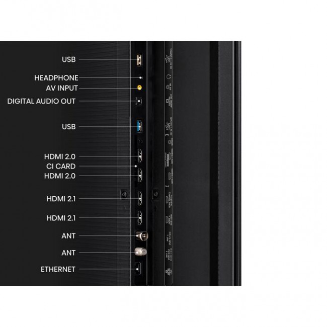 65" Телевизор Hisense 65UXKQ темно-серый 3840x2160, 4K Ultra HD, 120 Гц, Wi-Fi, Smart TV, VIDAA