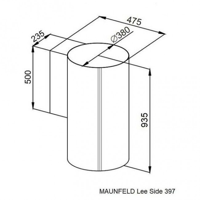 Вытяжка MAUNFELD Lee Side 397 золотой Вытяжка MAUNFELD Lee Side 397 золотой