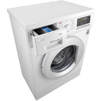 Стиральная машина LG F1296NDS0 60x44x85 см :A фронт. макс.:6кг белый 1200 об/мин, пар Стиральная машина LG F1296NDS0 60x44x85 см :A фронт. макс.:6кг белый 1200 об/мин, пар