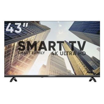 43" Телевизор Soundmax SM-LED43M01SU черный 3840x2160, 4K Ultra HD, 60 Гц, Wi-Fi, Smart TV, Яндекс.ТВ