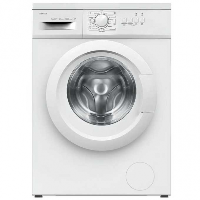 Стиральная машина Centek CT-1901 (белый) 1000 / 6кг / 40см / 23пр / Очистка барабана / Пар / A+ Стиральная машина Centek CT-1901 (белый) 1000 / 6кг / 40см / 23пр / Очистка барабана / Пар / A+