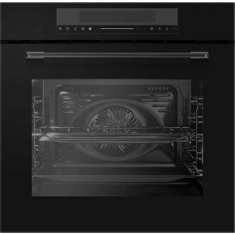 Духовой шкаф Hyundai HMEO 6780 BG черное стекло/серебристый